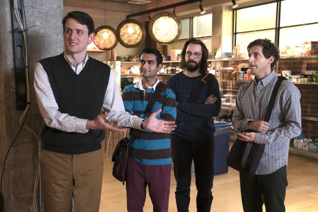 Ali Paige Goldstein/HBO Zach Woods, Kumail Nanjiani, Martin Starr and Thomas Middleditch on 'Silicon Valley'