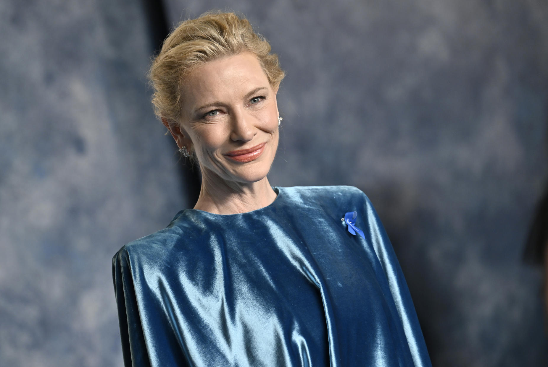 Cate Blanchett arrives at the Vanity Fair Oscar Party on Sunday, March 12, 2023, at the Wallis Annenberg Center for the Performing Arts in Beverly Hills, Calif. (Photo by Evan Agostini/Invision/AP)