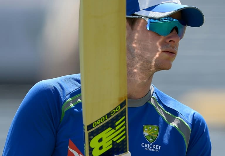 Australia captain Steve Smith trains in Ranchi ahead of the third Test against India, on March 15, 2017