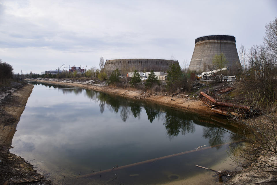 Bypass channel for cooling at the Chernobyl nuclear power plant in the Exclusion Zone, Ukraine. (Photo: Vitaliy Holovin/Corbis via Getty images)