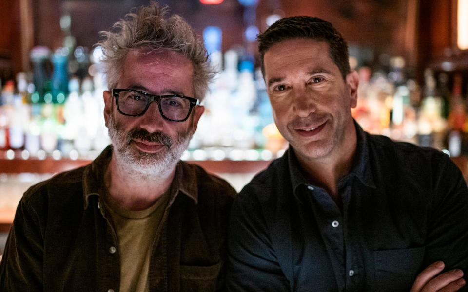 Friends: David Schwimmer (right) appears on David Baddiel's Channel 4 show Jews Don't Count - Channel 4/ Alex Emanuel / Mindhouse