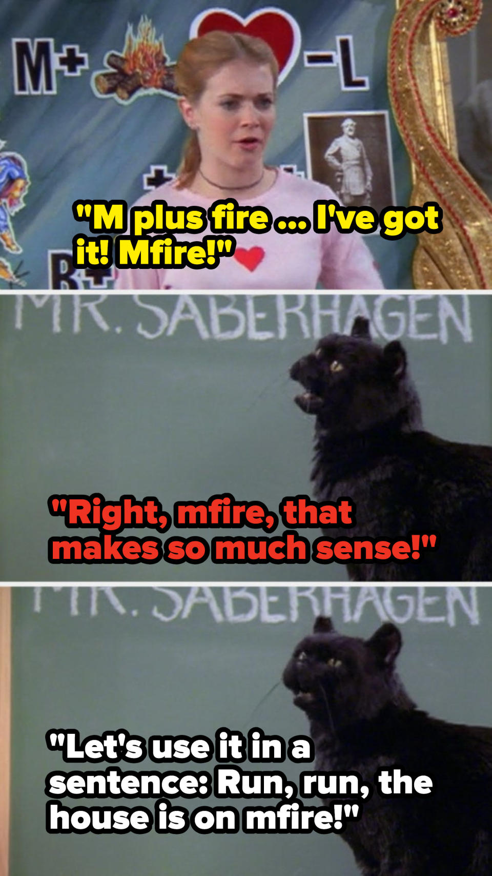 Salem tries to tutor Sabrina on how to solve the family secret