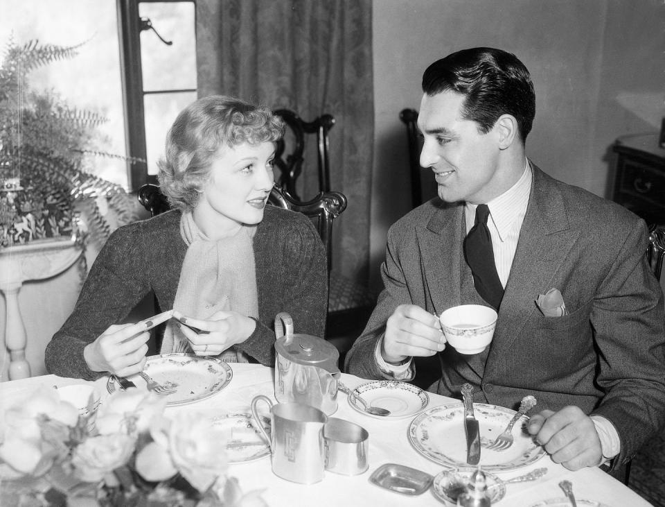 <p>The newlyweds enjoy breakfast together in their Hollywood home.</p>