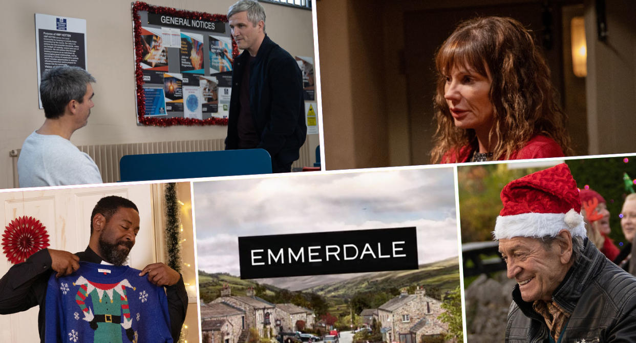 These are your big Emmerdale spoilers for this festive season from 25-30 December 2022. (ITV)
