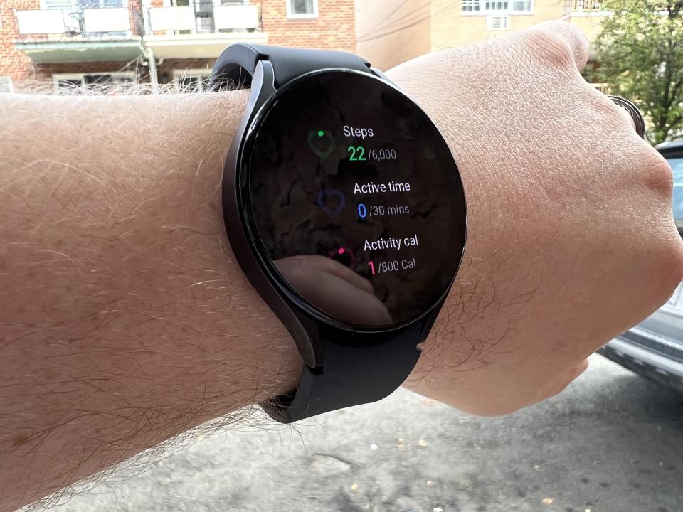 Like most smartwatches, the Galaxy Watch 5 has a build in activity tracker. (Image: Dan Howley)