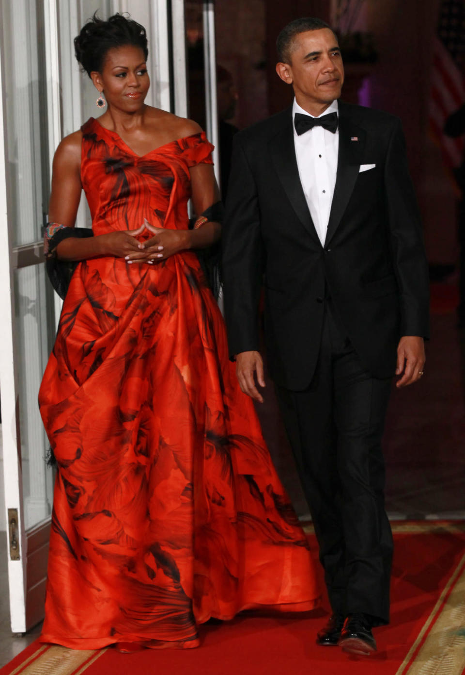 The incredible (and controversial) Alexander McQueen gown worn to the China state dinner in 2011