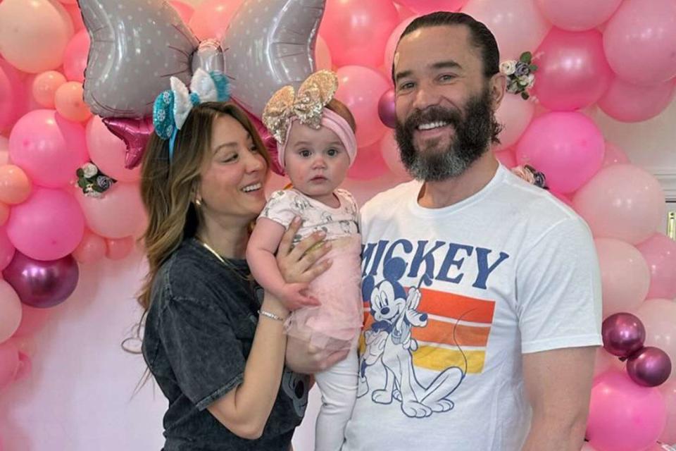 <p>Kaley Cuoco/Instagram</p> Kaley Cuoco, Tom Pelphrey and their daughter Matilda