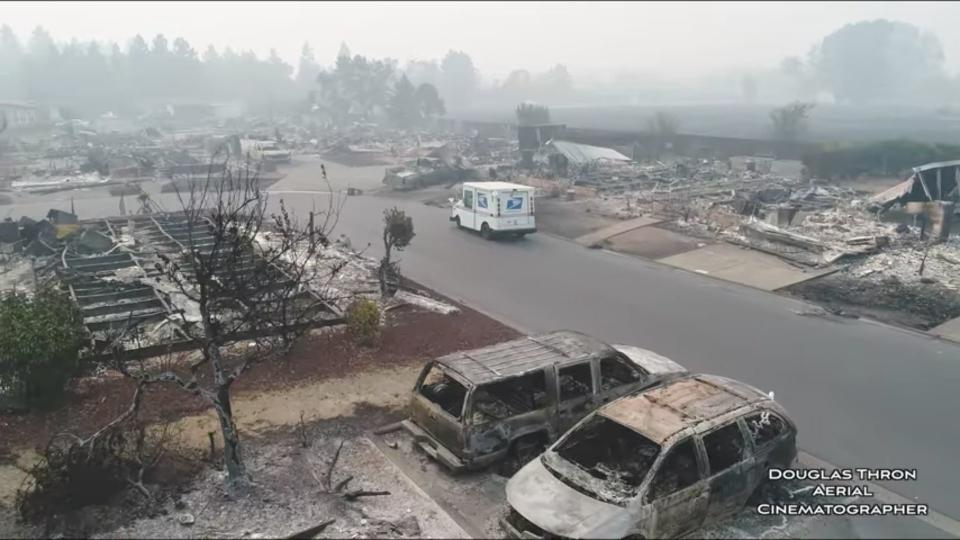 The&nbsp;mail carrier&nbsp;was fulfilling a request made by some of the evacuees, according to a USPS manager. (Photo: Douglas Thron)