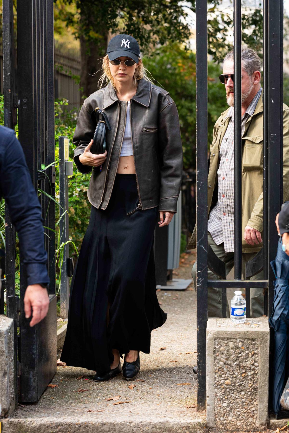 Get Gigi Hadid Street Style With A Mango Leather Jacket