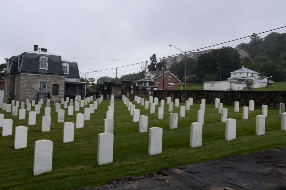 The National Cemetery was one of the first landmarks for Uniontown, and may hold the answer to the village's name. Union soldiers were buried on this land when the local community refused to allow them to be interred at Thornrose Cemetery.