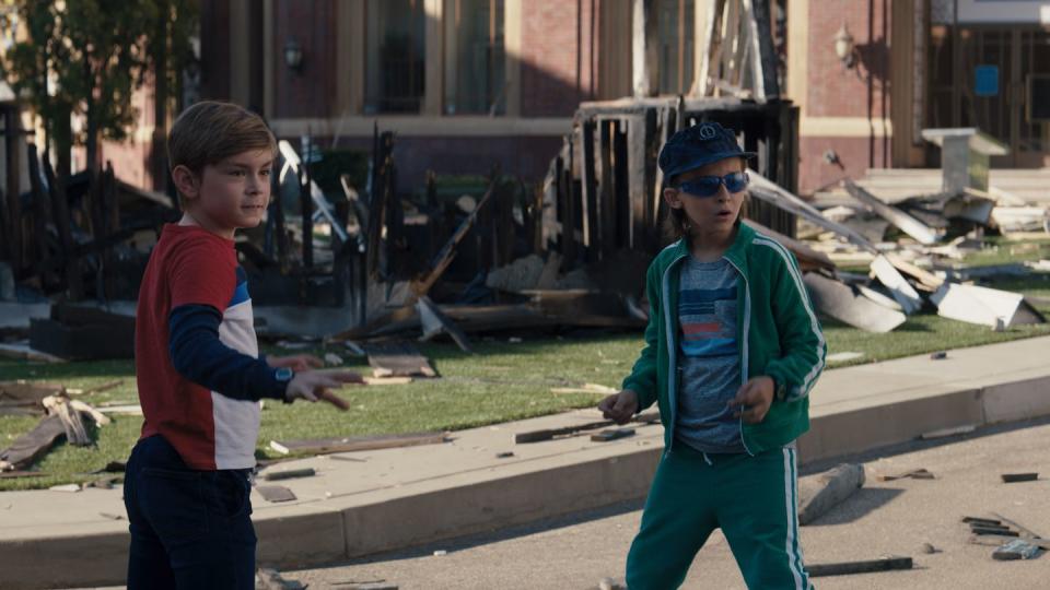 l r julian hilliard as billy and jett klyne as tommy in marvel studios' wandavision exclusively on disney photo courtesy of marvel studios ©marvel studios 2021 all rights reserved
