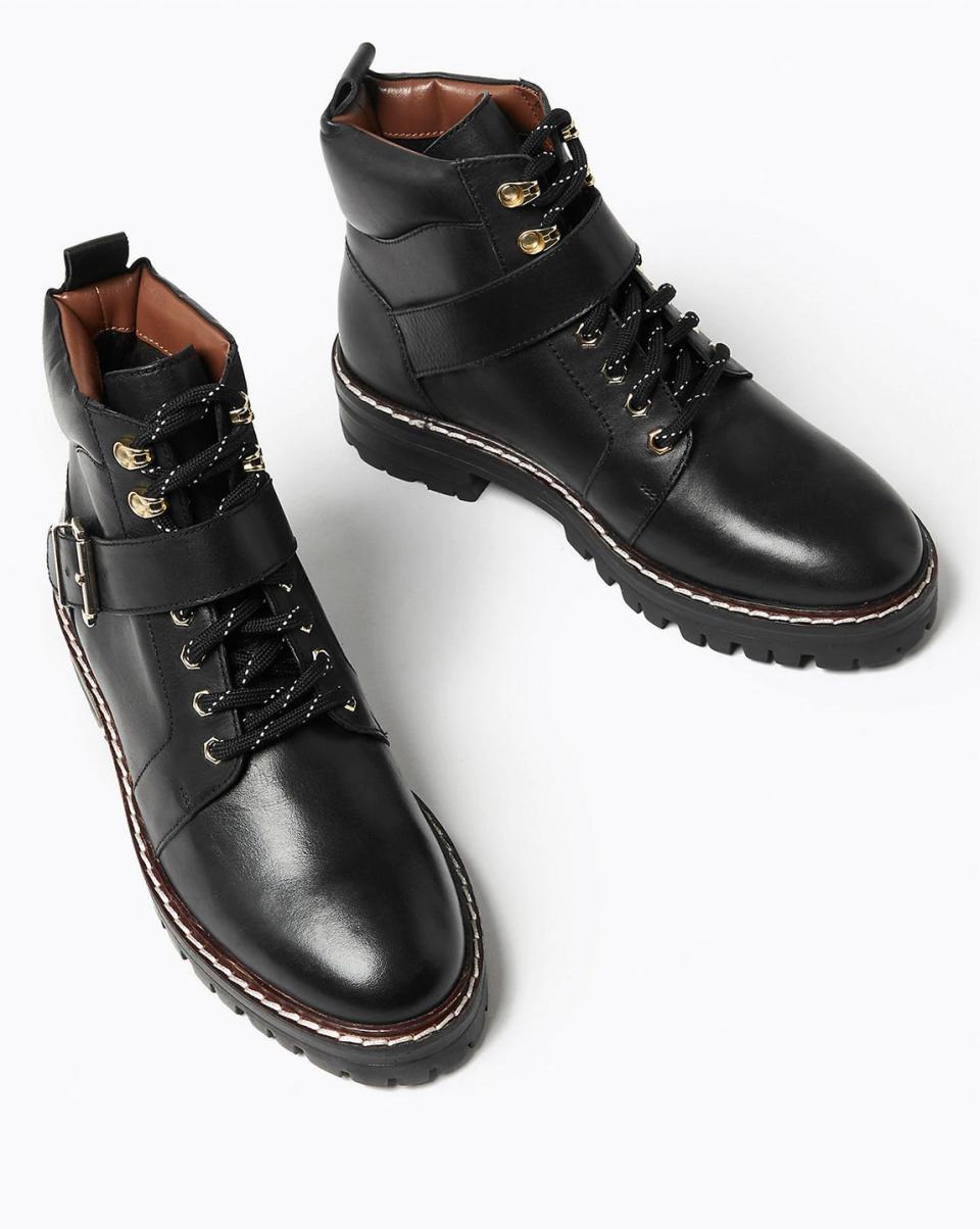 M&S Collection Leather Hiker Ankle Boots, £75