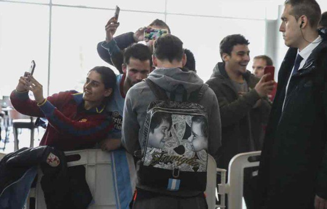 Mochila de Messi / Foto: captura de pantalla de video de FC Barcelona