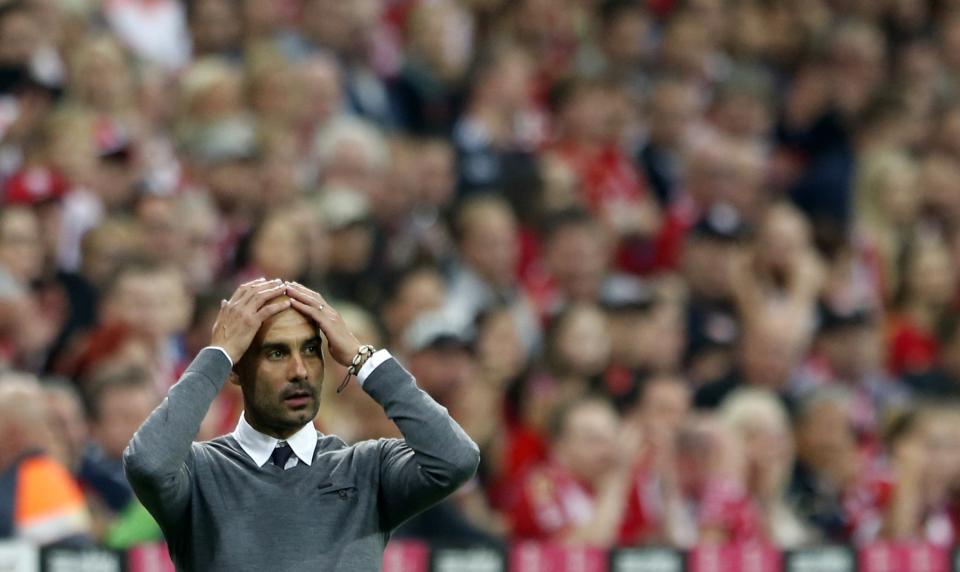 Bayern Munich's head coach Pep Guardiola (REUTERS/Michaela Rehle)