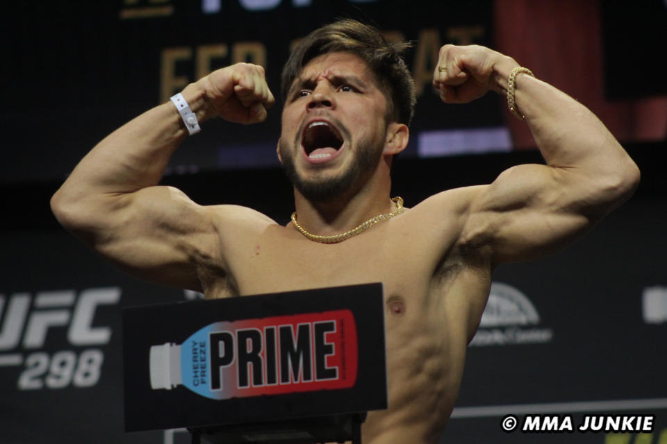 Henry Cejudo UFC 298 ceremonial weigh-ins