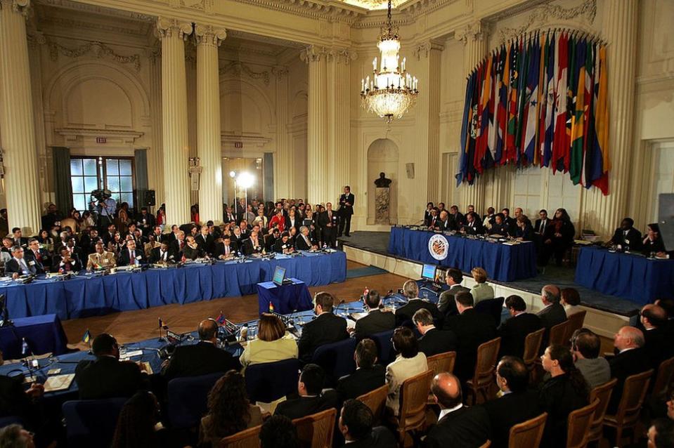 Una reunión del Consejo Permanente de la OEA