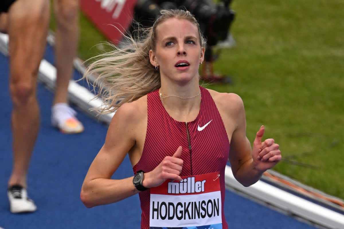 Keely Hodgkinson will make her debut at the World Championships  (AFP via Getty Images)