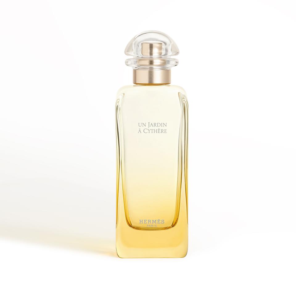 <p><a href="https://www.hermes.com/us/en/product/un-jardin-a-cythere-eau-de-toilette-V109288V0/" rel="nofollow noopener" target="_blank" data-ylk="slk:Shop Now;elm:context_link;itc:0;sec:content-canvas" class="link ">Shop Now</a></p><p>Un Jardin à Cythère</p><p>$113.00</p><p>hermes.com</p>