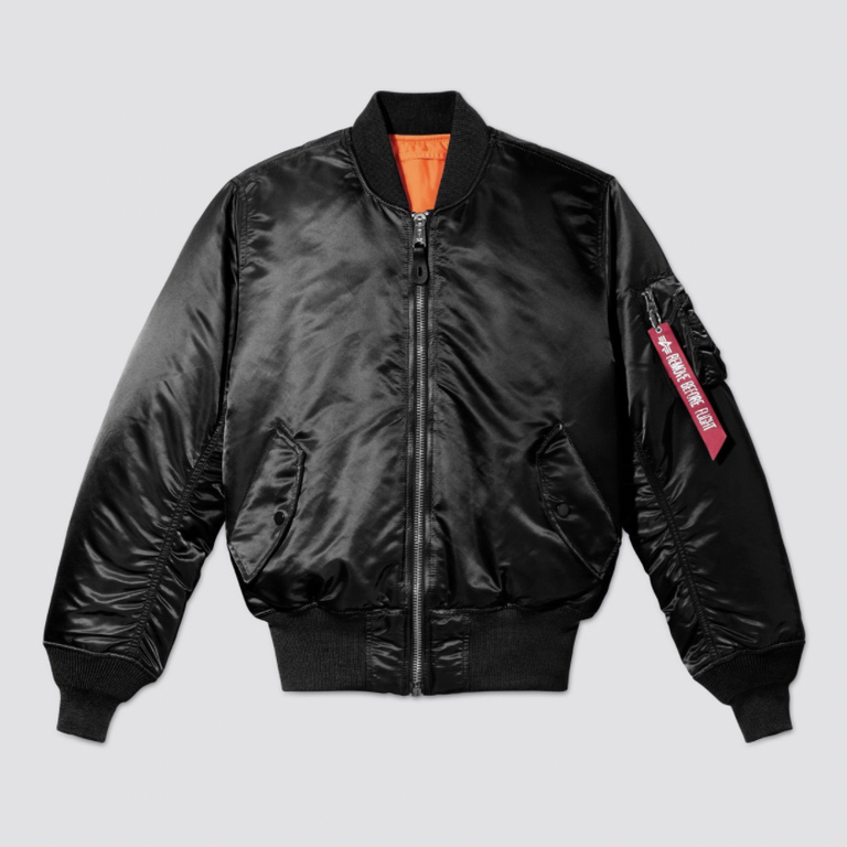 <p><a href="https://go.redirectingat.com?id=74968X1596630&url=https%3A%2F%2Fwww.alphaindustries.com%2Fcollections%2Fmilitary-heritage-timeless-style%2Fproducts%2Fmjm21000c1-unisex-ma-1-bomber-jacket&sref=https%3A%2F%2F" rel="nofollow noopener" target="_blank" data-ylk="slk:Shop Now;elm:context_link;itc:0;sec:content-canvas" class="link ">Shop Now</a></p><p>MA-1 Bomber Jacket</p><p>alphainustries.com</p><p>$200.00</p>