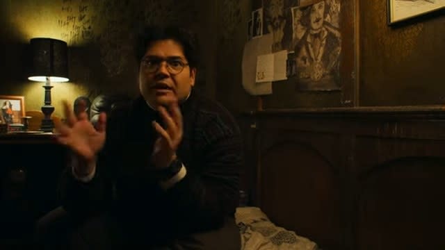 Guillermo complaining to the camera in "What We Do in the Shadows"