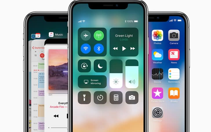 The iPhone X, with a price tag of £999, includes facial recognition technology to unlock handsets and additional augmented reality features