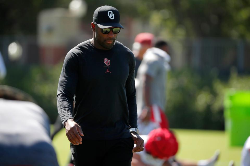 OU running backs coach DeMarco Murray is set to make $575,000 in 2024 and is under contract through the 2025 season, making him OU’s lowest paid offensive coach.