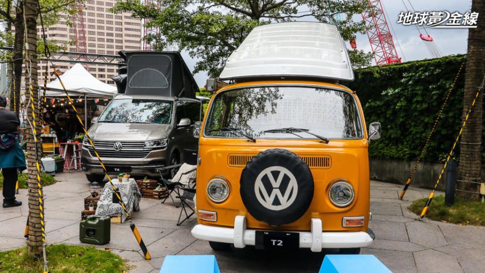 活動現場還展出知名車主的T2露營車。(攝影/ 陳奕宏)