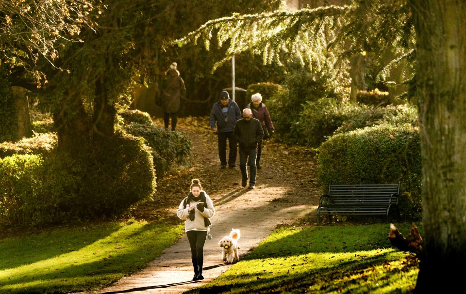 Early morning in Springhead Park in Rothwell, nearby Woodlesford (PA)