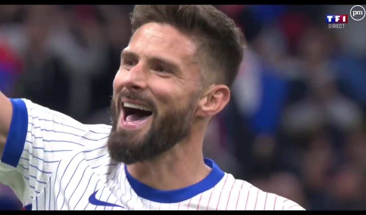 Olivier Giroud, membre de l'équipe de France de football. - TF1