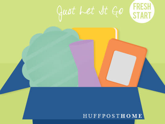 Brooks Palmer, blogger and author of Clutter Busting says to pick up each possession and ask yourself, <a href="http://www.huffingtonpost.com/2013/01/09/let-go-of-clutter-organizing_n_2442544.html?utm_hp_ref=huffpost-home&ir=HuffPost%20Home">do I need this, or can I let it go? </a>Isolating each item will help you think clearly and identify if you're only hanging on to it because you are afraid of hurting someone's feelings, it has memories attached to it or you spent a lot of money on it. Afterwards, you'll feel great -- clutter just takes up space and gets in the way of what you really want to do with your space.