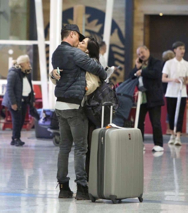 Josh Duhamel and Audra Mari PDA