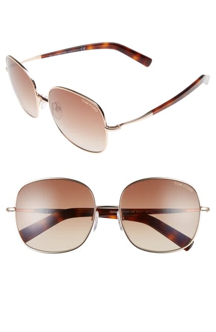 Tom Ford Round 57mm Sunglasses