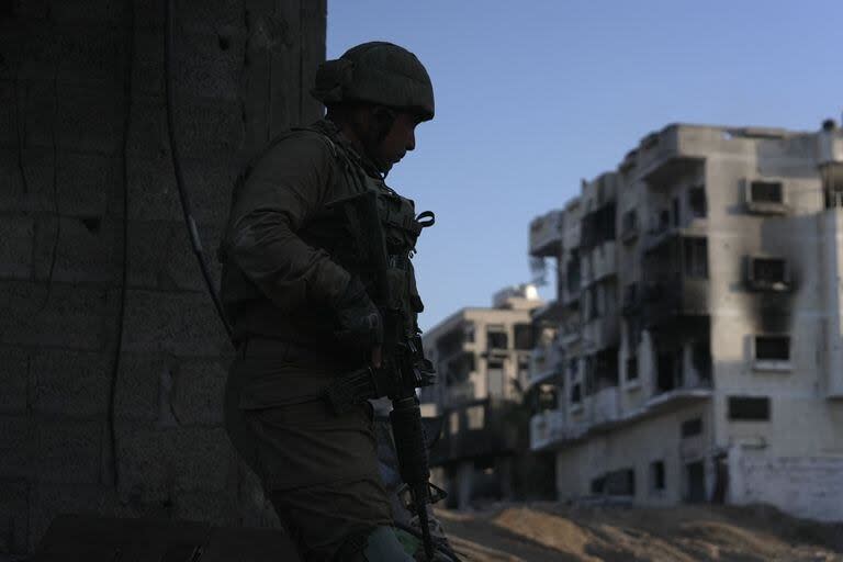 Soldados israelíes durante una operación militar en Gaza