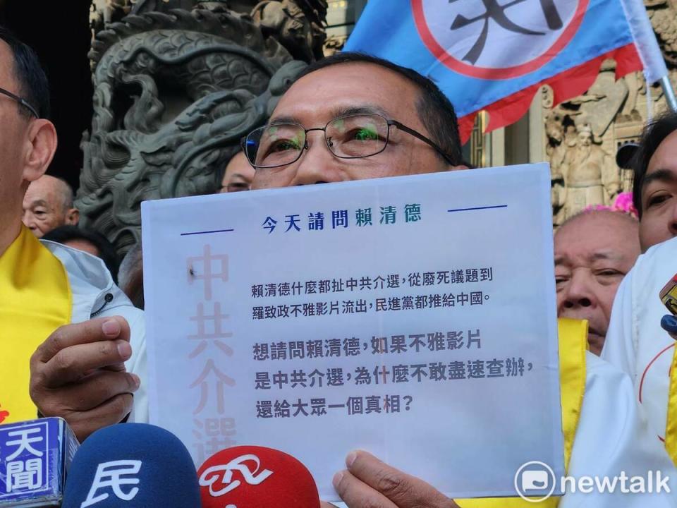 國民黨總統候選人侯友宜。   圖：黃建豪/攝