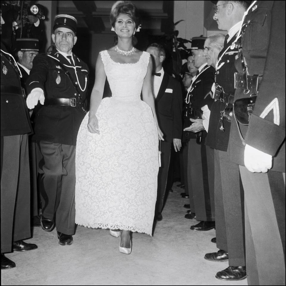 Sophia Loren at Cannes, 1961