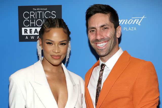 <p>Rich Polk/Getty</p> Kamie Crawford and Nev Schulman attend the Fourth Annual Critics Choice Real TV Awards at Fairmont Century Plaza on June 12, 2022