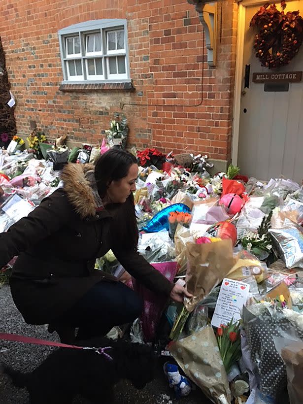 Lynette drove 400 miles to pay her respects to George.