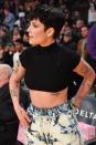 <p>There's a large butterfly tattoo on Halsey's left forearm because, "I just think they have a cool power," <a href="https://www.marieclaire.com/celebrity/a22129283/halsey-august-2018-cover/" class="link " rel="nofollow noopener" target="_blank" data-ylk="slk:she tells Marie Claire">she tells <strong>Marie Claire</strong></a>.</p>