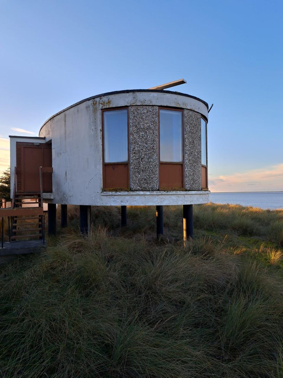 Fleetwood Radar Training Station is set on stilts to raise it above high tide (Lancashire County Council)