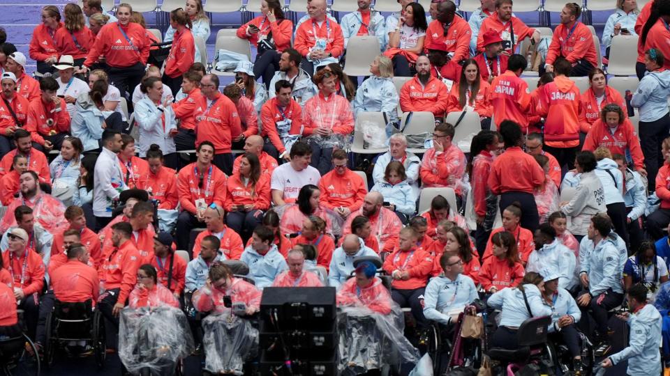 Great Britain's delegation at the 2024 Paralympics closing ceremony