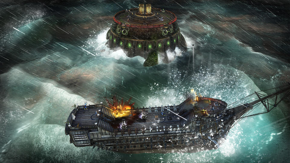 Take command of an 'Age of Sail' ship and her crew, exploring a vast, story-filled world that reacts to your decisions. Engage enemy vessels, fortifications and sea monsters in brutal tactical combat, all framed in an art style inspired by classic Naval Oil Paintings.