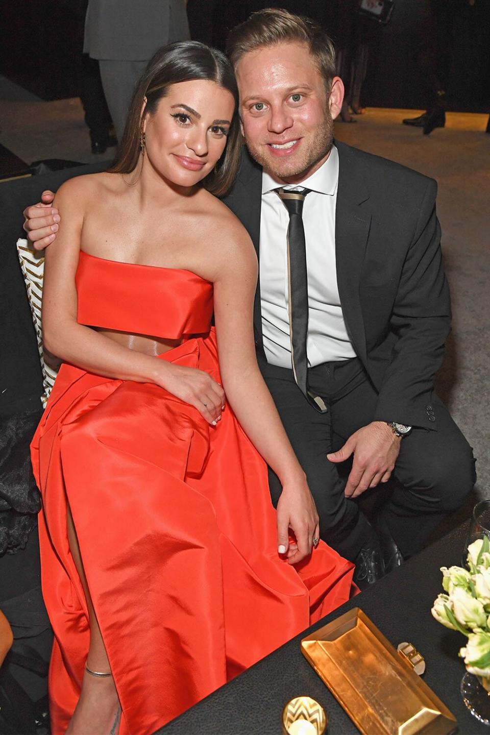 BEVERLY HILLS, CA - JANUARY 06: Lea Michele (L) and Zandy Reich attend the 2019 InStyle and Warner Bros. 76th Annual Golden Globe Awards Post-Party at The Beverly Hilton Hotel on January 6, 2019 in Beverly Hills, California. (Photo by Kevin Mazur/Getty Images for InStyle)