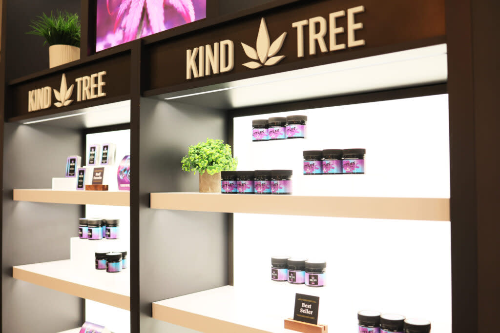 marijuana products on display