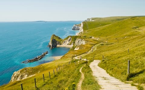 Jurassic coast from Salcombe Hill - Credit: Getty