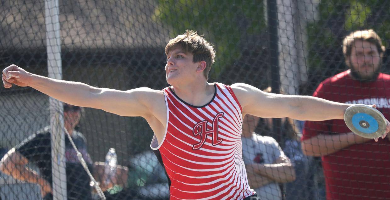 Hortonville senior Ben Smith is the state's leader in shot put and discus this spring.