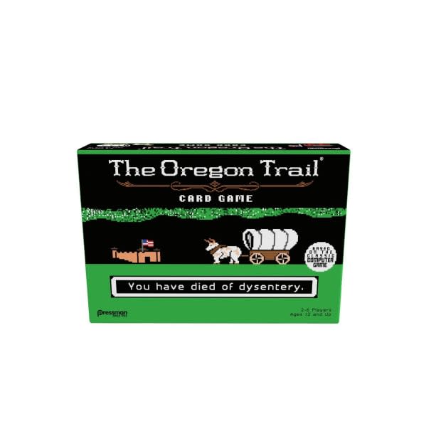 <p><a href="https://www.amazon.com/Oregon-Trail-Card-Game-Pressman/dp/B01JF4CHWK?crid=21863NHDE88WK&keywords=The+Oregon+Trail+Game&qid=1678062569&s=toys-and-games&sprefix=the+oregon+trail+game%252Ctoys-and-games%252C117&sr=1-5&linkCode=ll1&tag=parade03-20&linkId=ea3033ae4dbab9894c04824d5e401b2a&language=en_US&ref_=as_li_ss_tl" rel="nofollow noopener" target="_blank" data-ylk="slk:Amazon;elm:context_link;itc:0;sec:content-canvas" class="link ">Amazon</a></p>