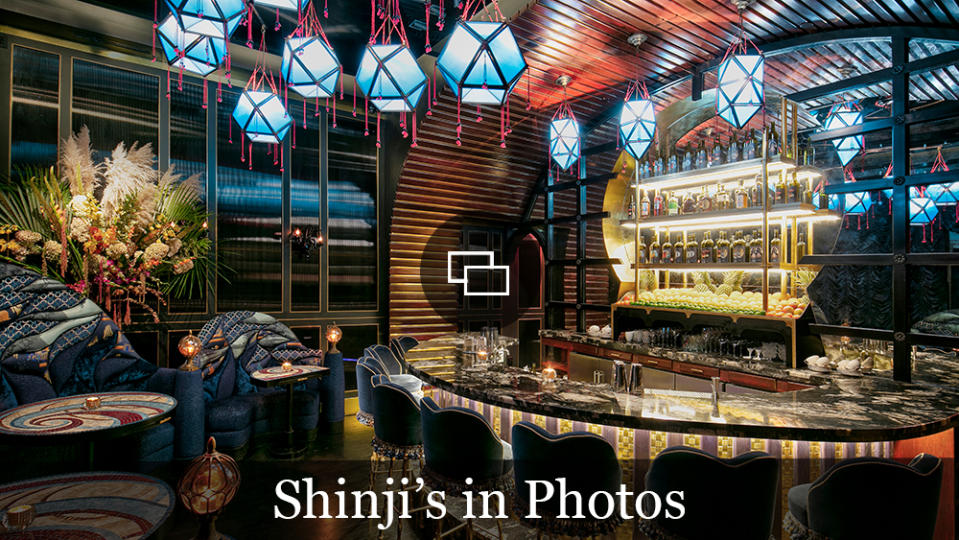 The interior of Shinji's