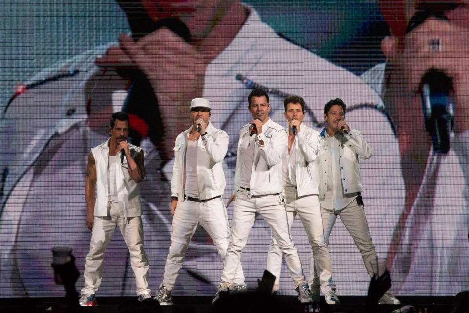 New Kids on the Block perform at  Fiserv Forum for their Mixtape Tour on Wednesday, June 12, 2019.