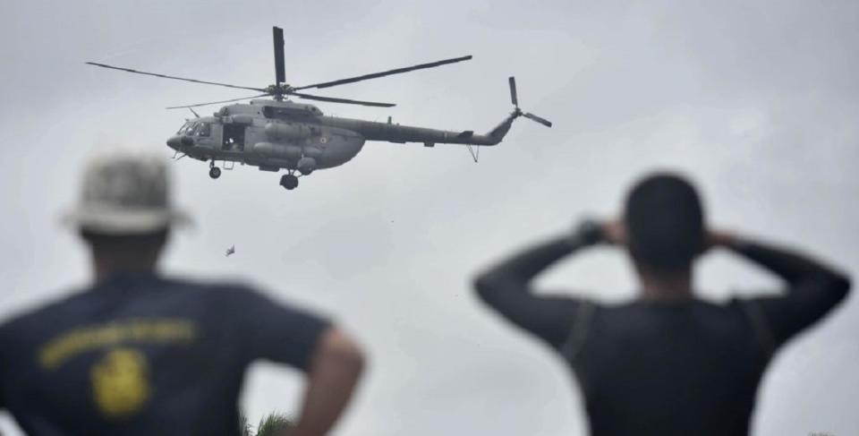 Helicopter rescue kerala india