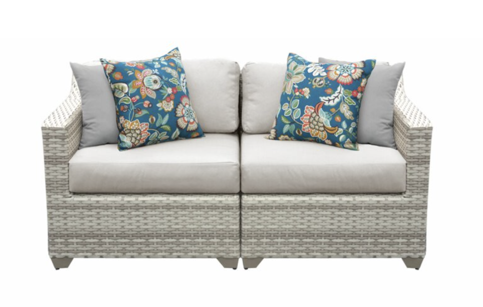 Sol 72 Falmouth Loveseat with Cushions (Photo: Wayfair)